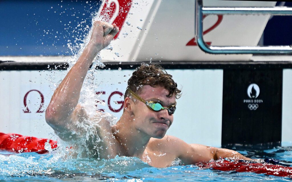 Léon Marchand completes unprecedented double, wins gold in 200M butterfly and 200M breaststroke